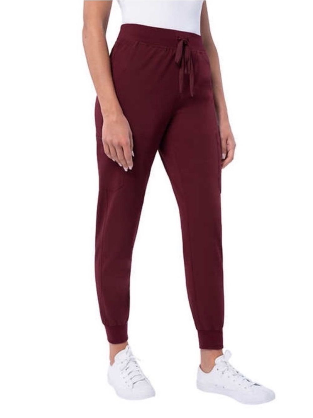 NWT Parasuco Scrub Pants Dark Red Size Large